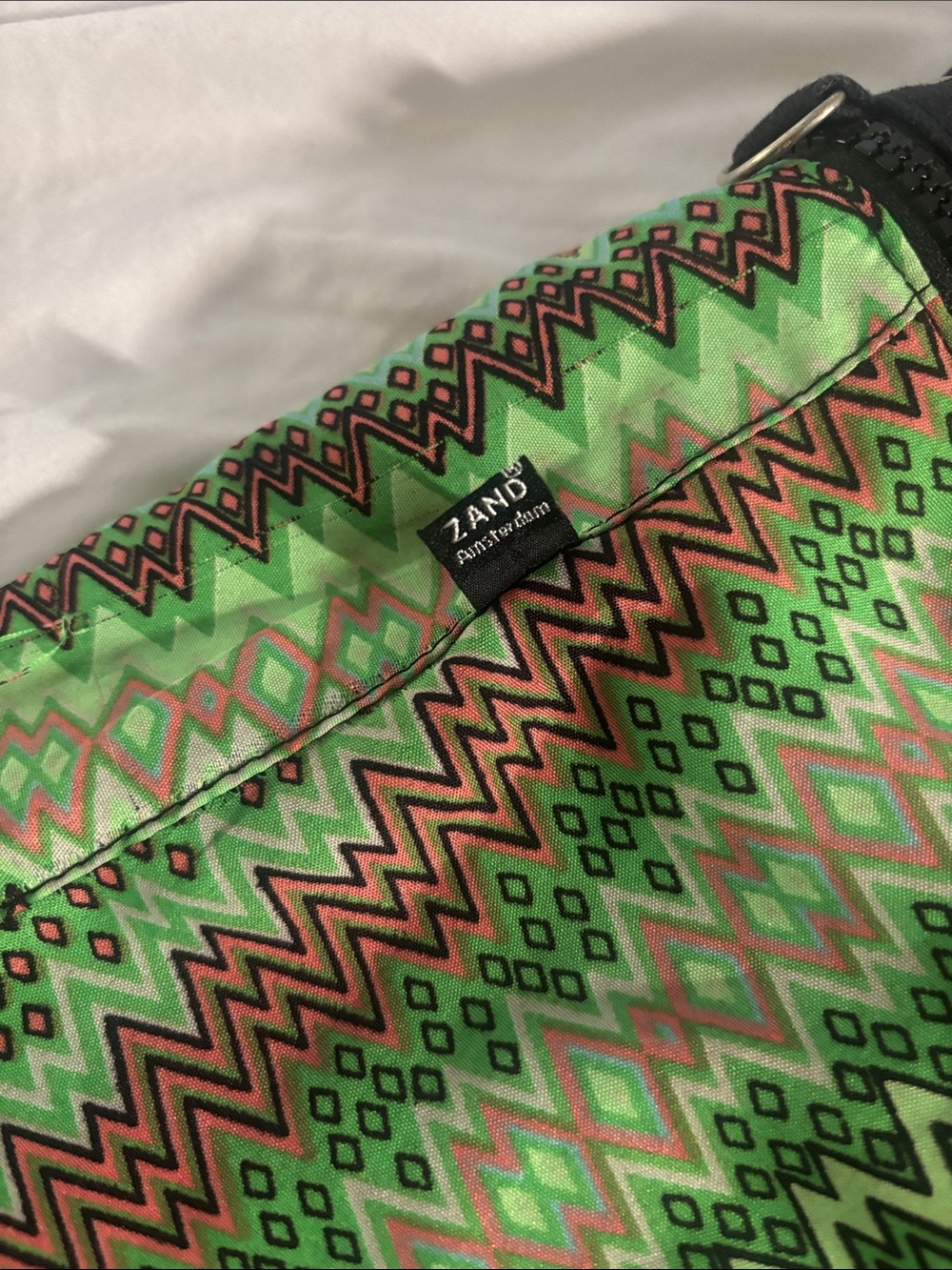 Reversible Feather Print A-Line Skirt in Multicolor - Picture 5 of 5